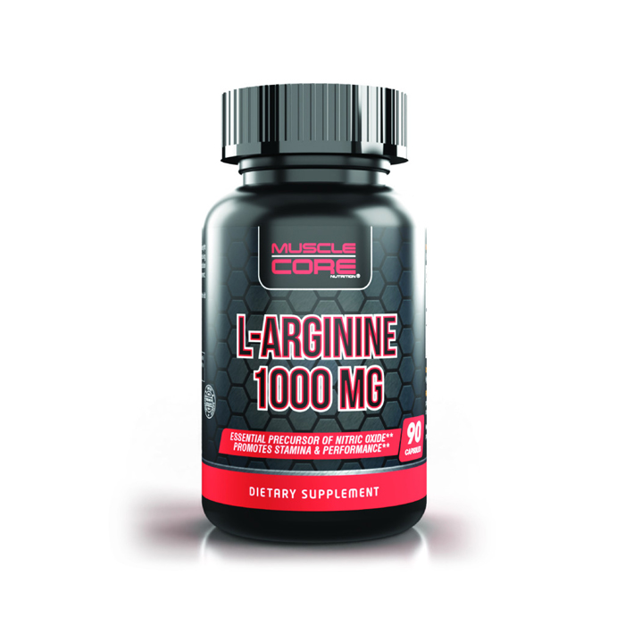 ماسيل كور إل-أرجينين 1000 ملغ - معزز أكسيد النيتريك لتدفق الدم والأداء واستعادة العضلات - 90 كبسولة