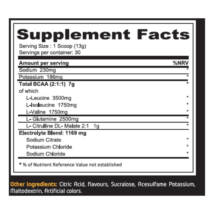 Muscle Core BCAA Watermelon, Amino Acid Recovery, Endurance and Hydration, 30 Servings
