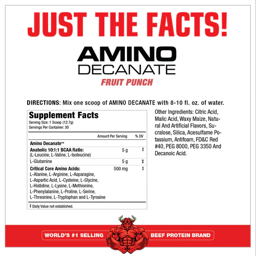 MuscleMeds Amino Decanate Post Workout Fruit Punch 360G 