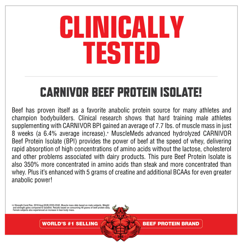 MuscleMeds Carnivor Powder Chocolate Pretzel 4LB