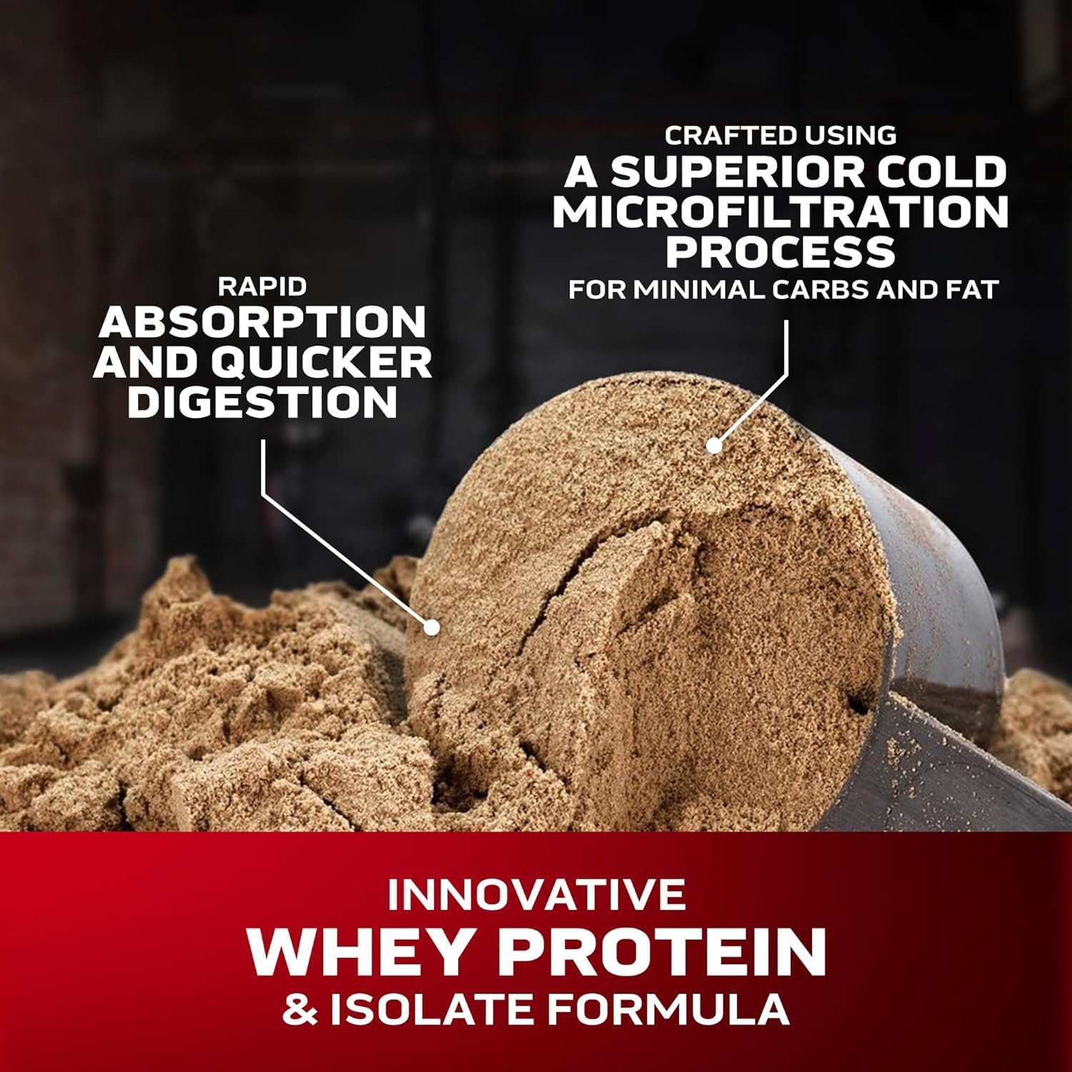 Muscle Tech Nitro Tech Whey Gold Protein Powder Double Rich Chocolate Isolate Blend, 2lb