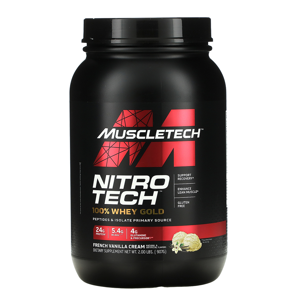Muscle Tech Nitro Tech Performance Series 100% Whey Gold Bonus French Vanilla Cream 2lb