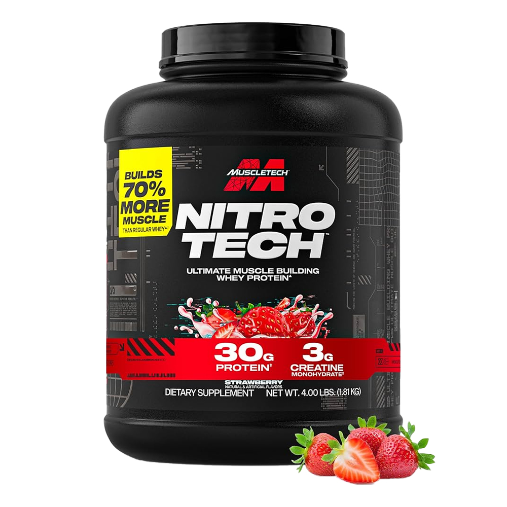 Muscle Tech Nitro Tech Performance Series Strawberry 4 Lb