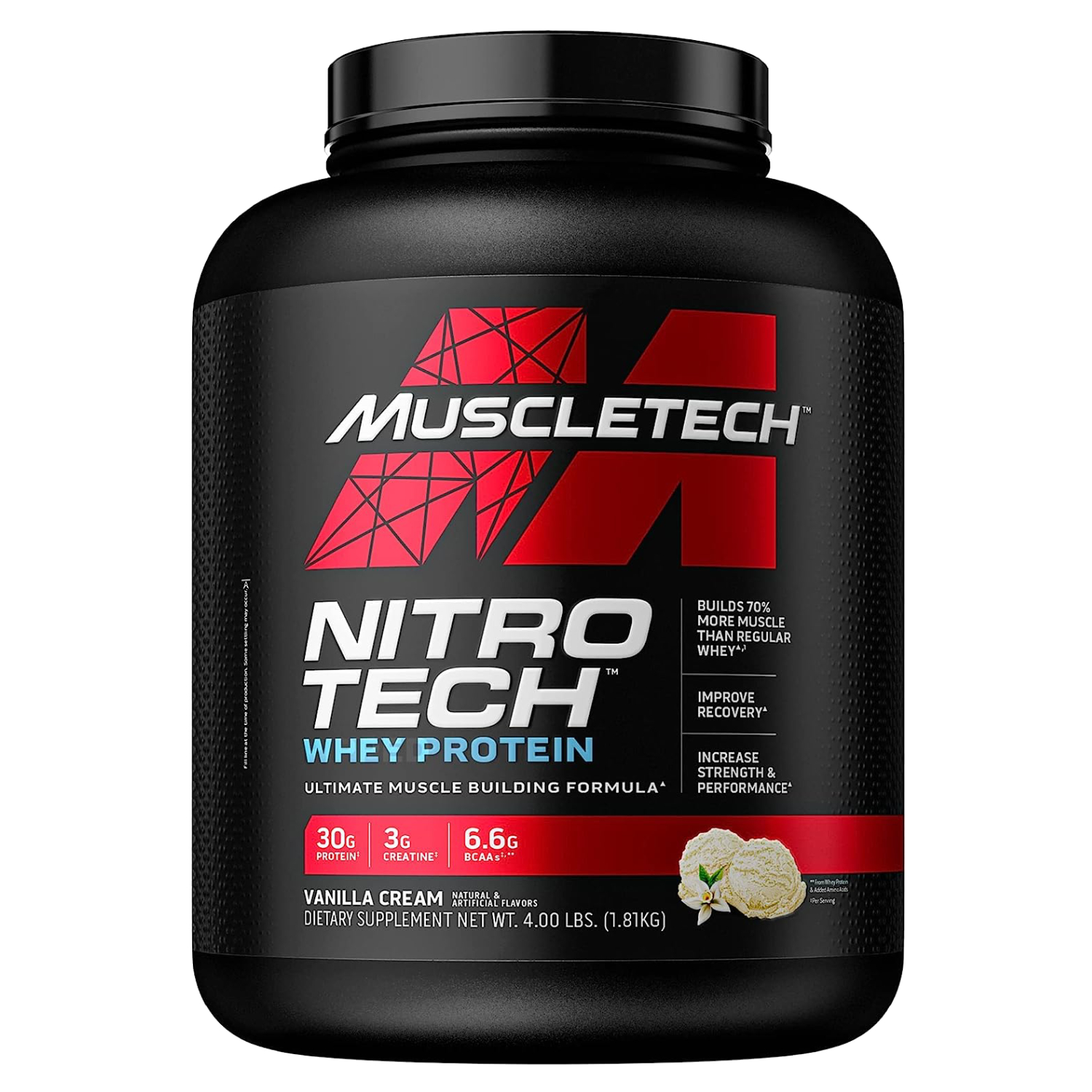 Muscle Tech Nitro Tech Performance Series Vanilla  4 Lb