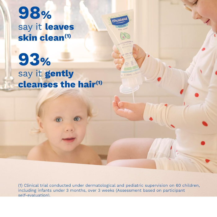 Mustela 2 In 1 Hair & Body Cleansing Gel 200 ml
