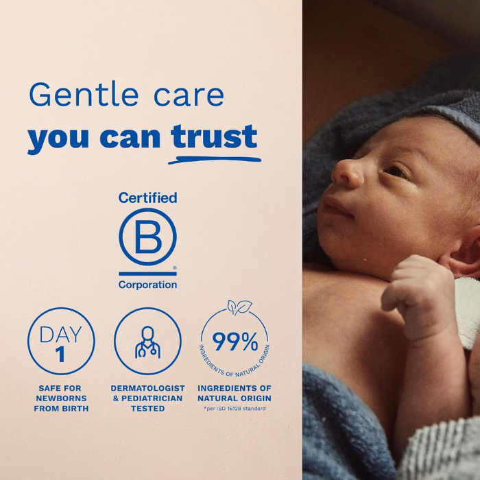 Mustela Foam Shampoo for Newborns – Gentle Cradle Cap Care, Tear-Free, Plant-Based Formula 150ml