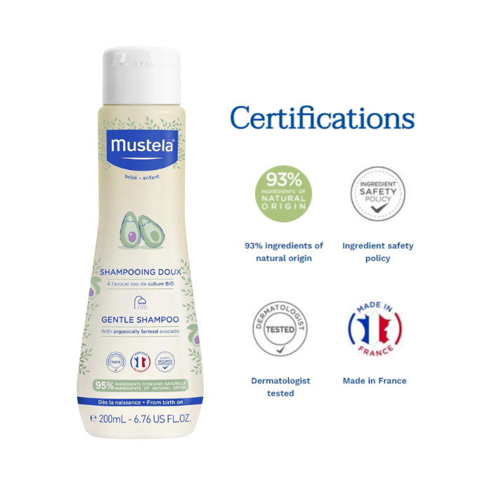 Mustela  Gentle Shampoo For Hair 200 ml