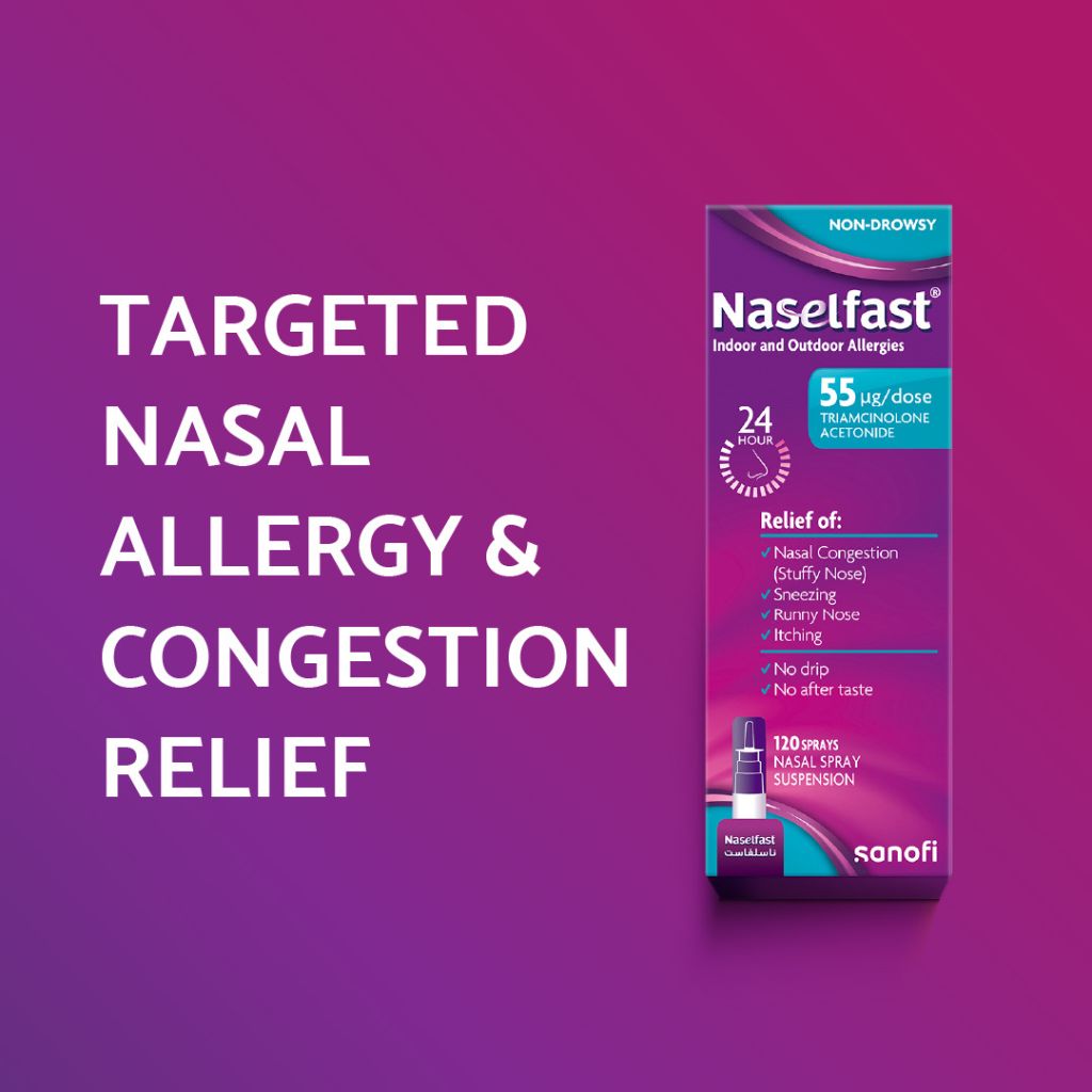 Naselfast 55MCG Nasal Spray Susp 120 Doses