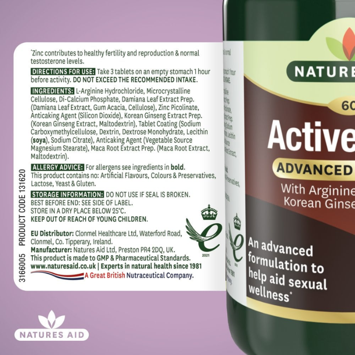 Natures Aid Active Man 60 Tablets