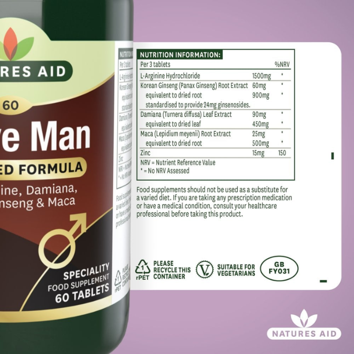 Natures Aid Active Man 60 Tablets