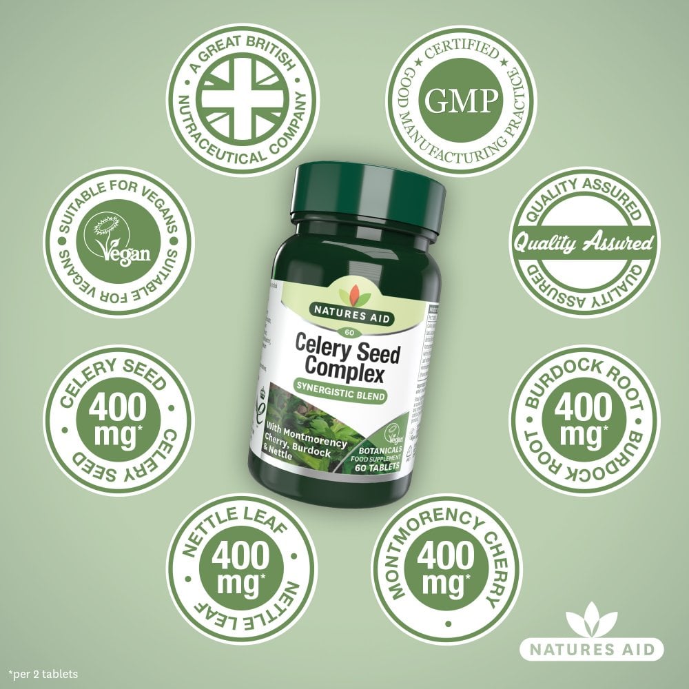 Natures Aid Celery Seed Complex 60 Tablets
