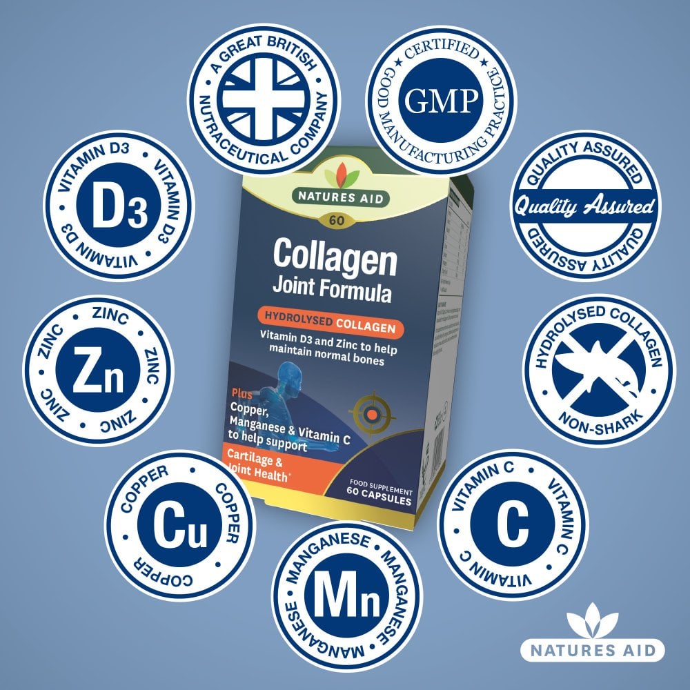 Natures Aid Collagen Joint Formula  60's Capsules