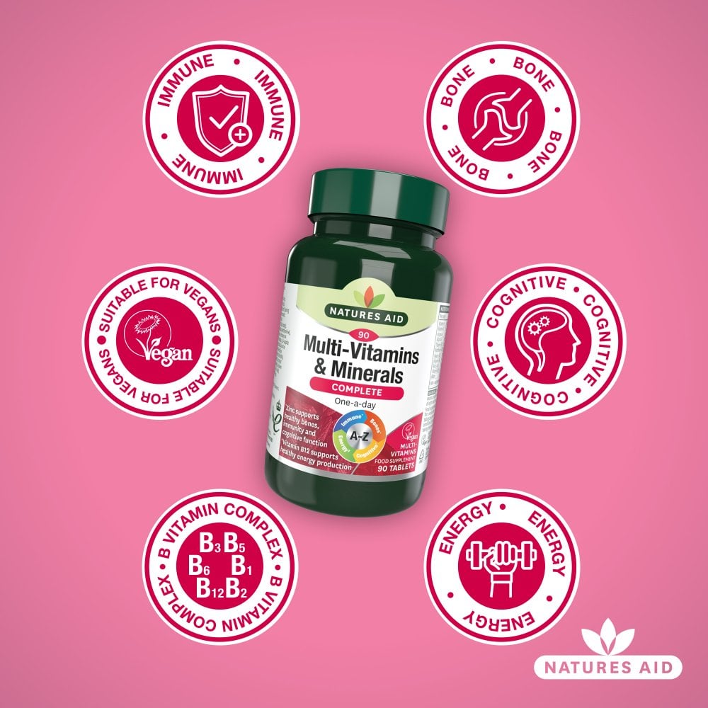 Natures Aid Complete Multi-Vit & Minerals 90tabs Twin Pack