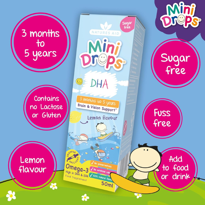Natures Aid DHA Drops For Infants & Children 50ml