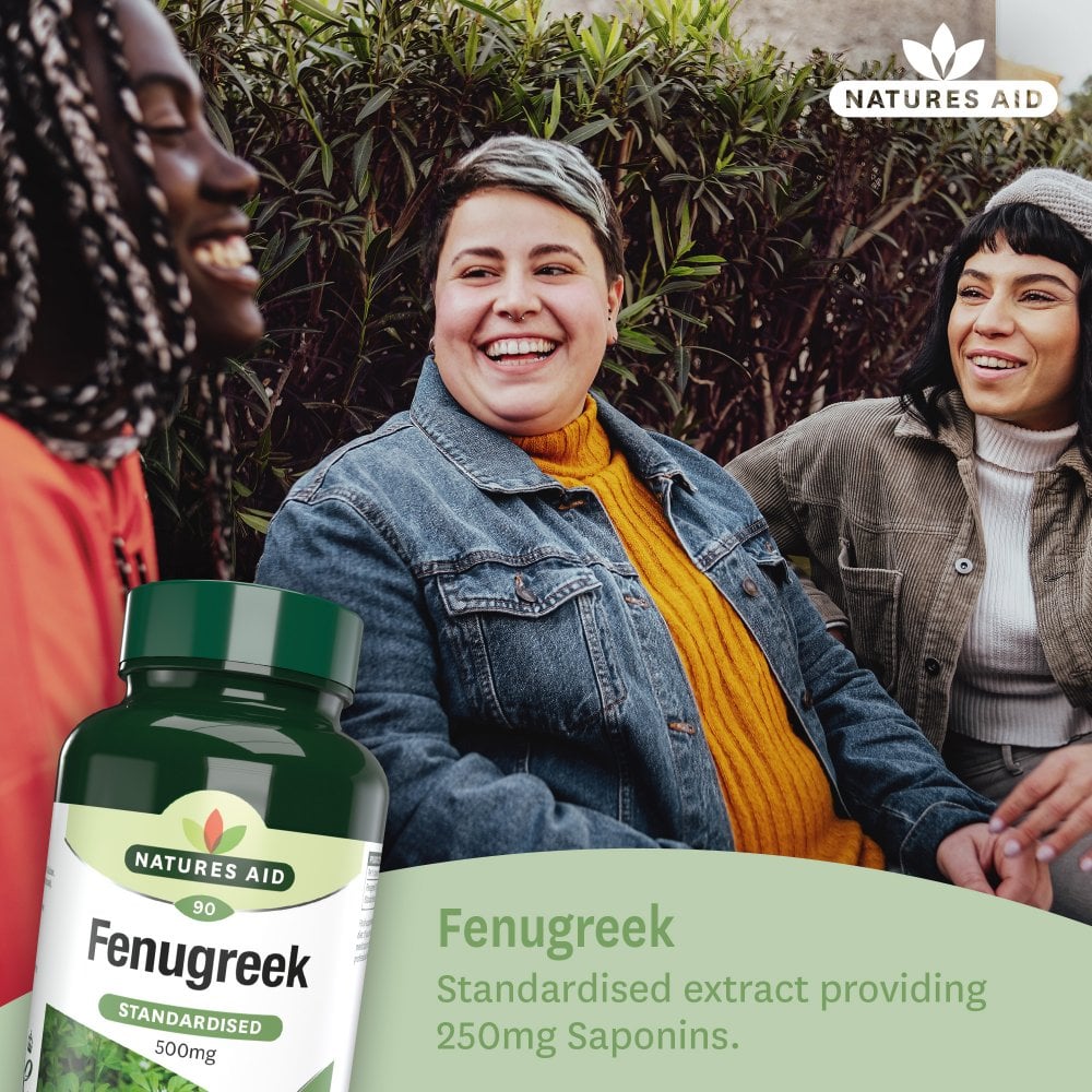 Natures Aid Fenugreek 500 mg 90 Capsules