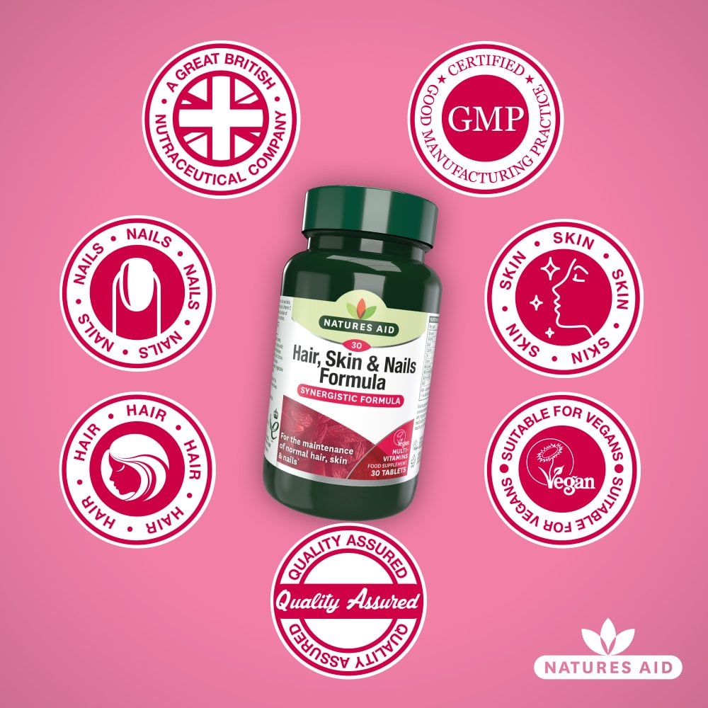 Natures Aid Hair Skin And Nails 90's Tablets