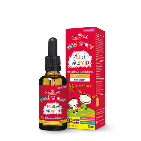 نيتشرز إيد مالتي فيتامين ميني دروبس للرضع والأطفال 50 مل