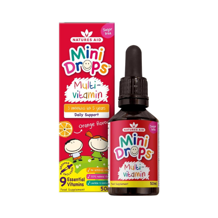 Natures Aid Multivitamin Mini Drops For Infant & Children 50ml