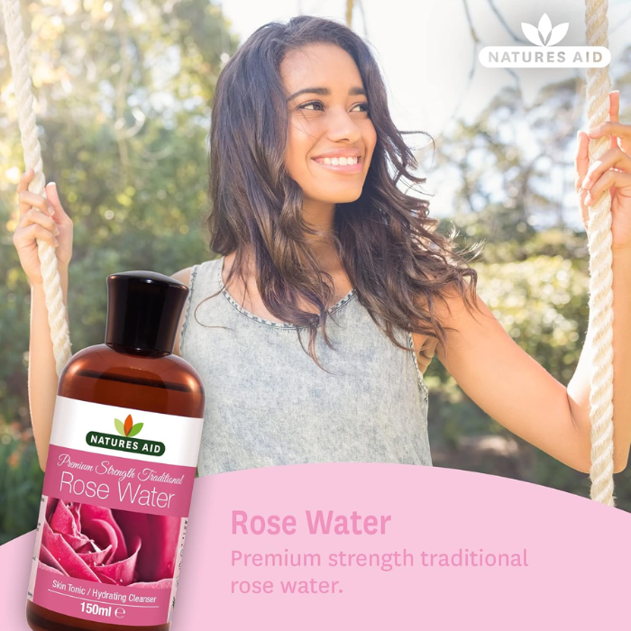 Natures Aid Premium Strength Traditional Rose Water 150ml