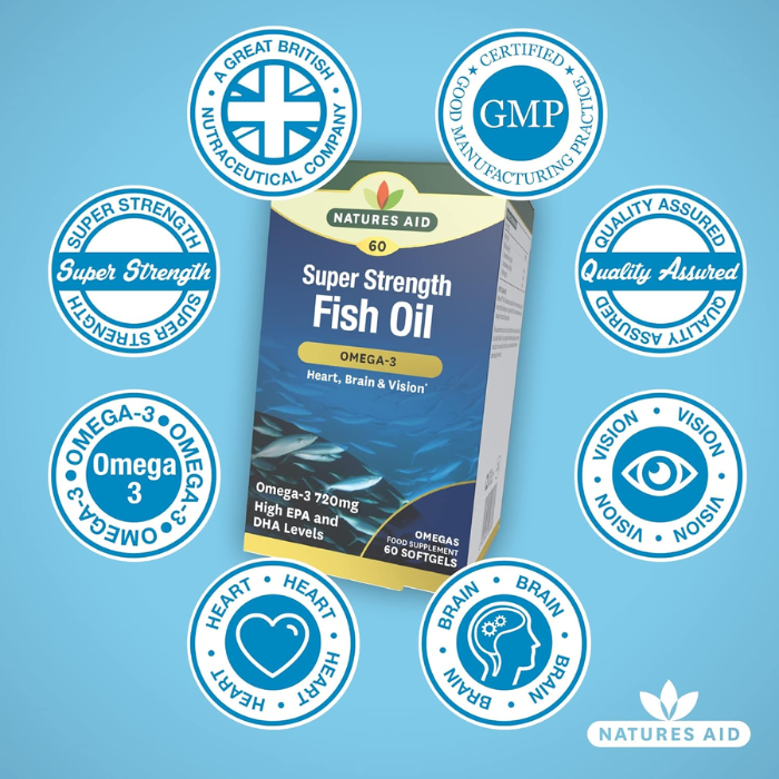 Natures Aid Super Strength Omega 3 60's Softgel