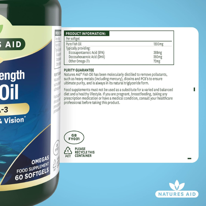 Natures Aid Super Strength Omega 3 60's Softgel