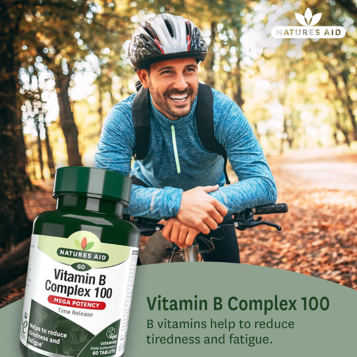 Natures Aid Vitamin B Complex 100 Mega Potency 60's Tablet