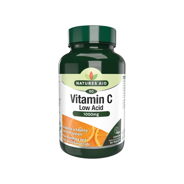 Natures Aid Vitamin C 1000mg Low Acid Tablets 180's