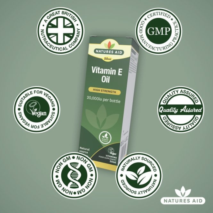 Natures Aid Vitamin E Oil 20000 iu 50 ml