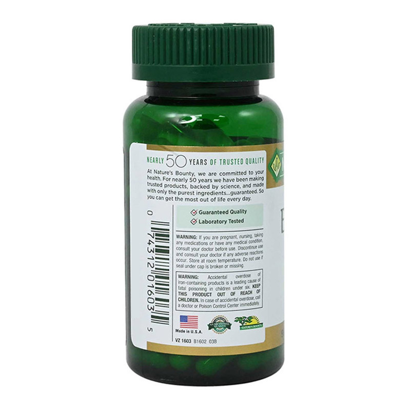 Natures Bounty Easy Iron 28mg Capsules 90's