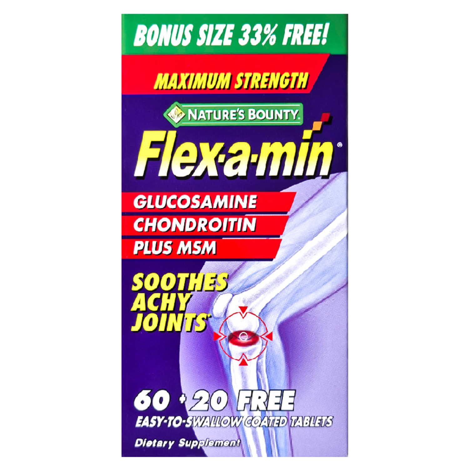 Natures Bounty Flex-A-Min 60+20 Tablets