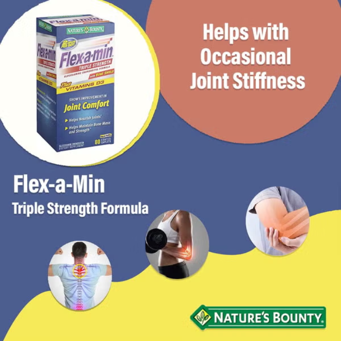 Natures Bounty Flex A Min Triple Strength 80's