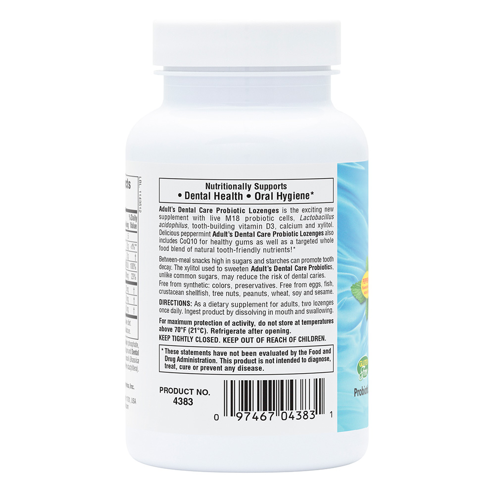 Natures Plus Adults Dental Care Probiotic Lozenges 60's