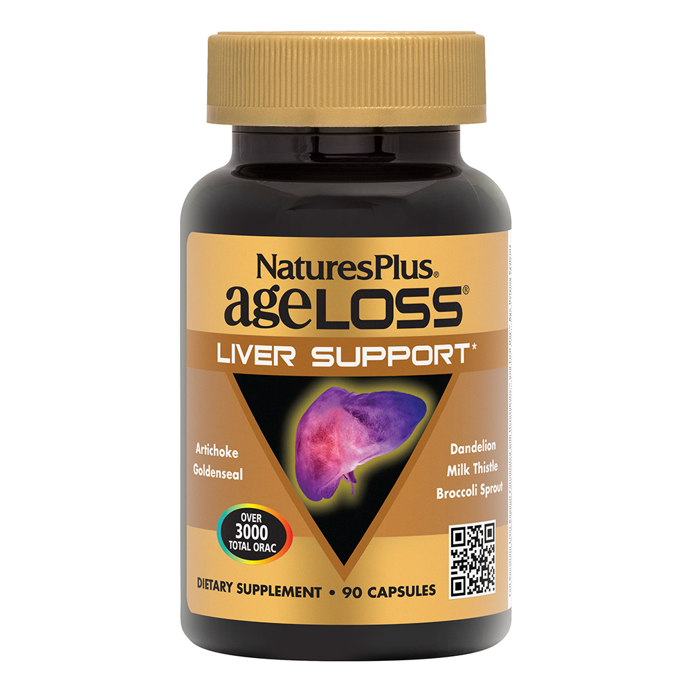 Natures Plus Age loss Liver Support Vegetable capsules 90's