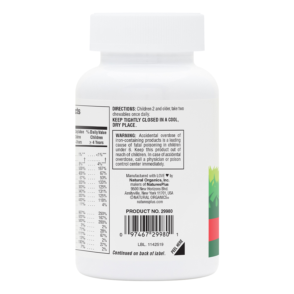 Natures Plus Animal Parade Assorted Cherry Orange & Grape 90 Tablets
