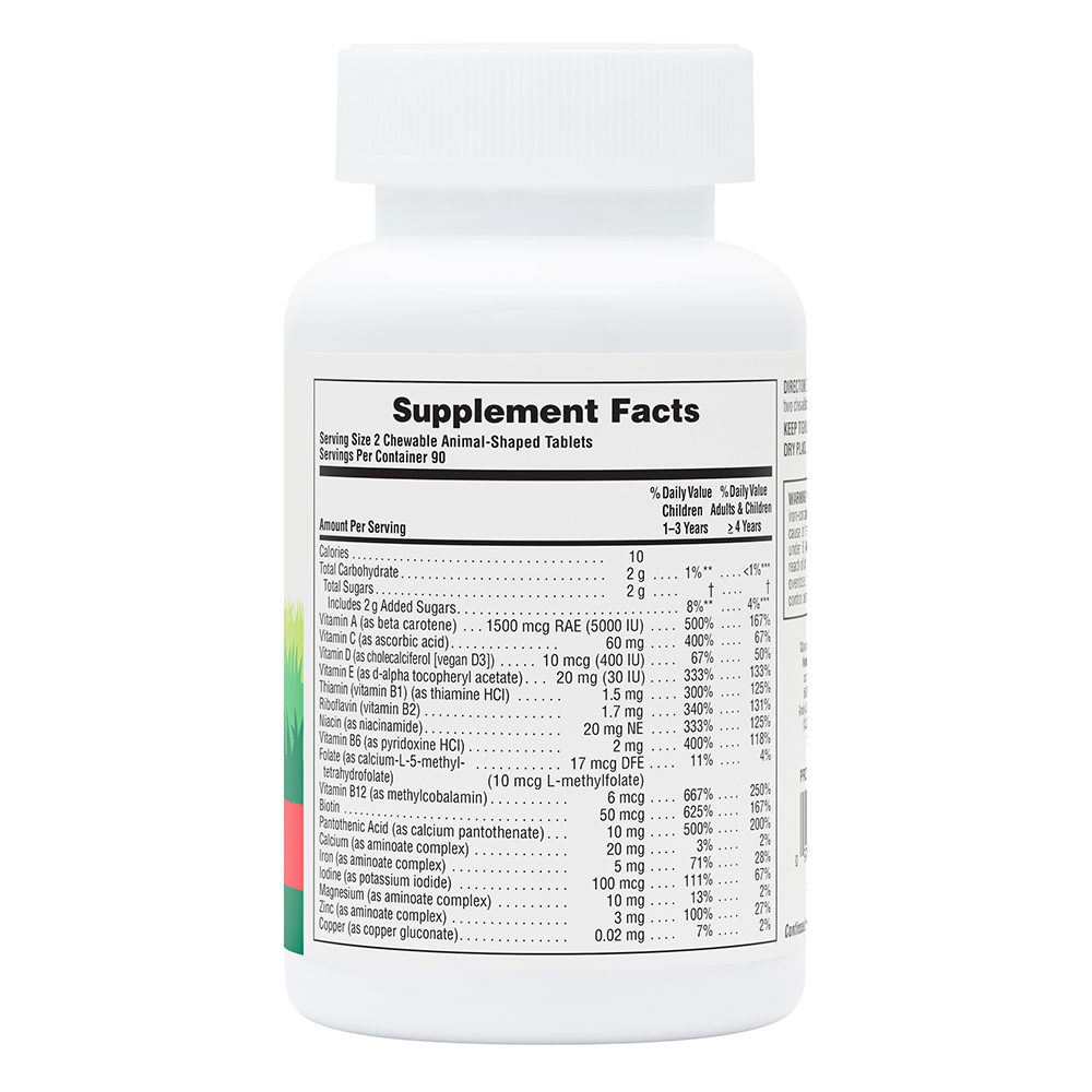 Natures Plus Animal Parade Children Chewable Multivitamins & Minerals Cherry 180 Tablets