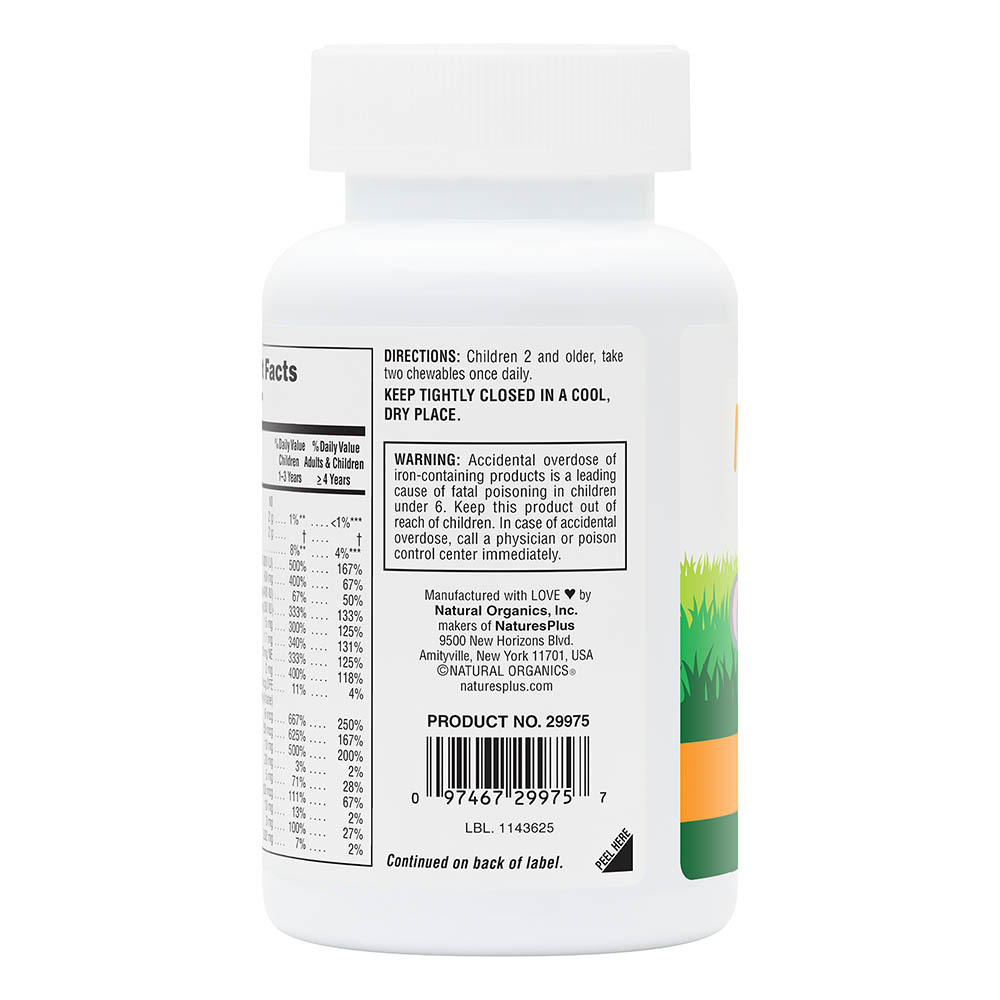 Natures Plus Animal Parade Children's Chewable Multivitamins & Minerals Orange 180 Tablets