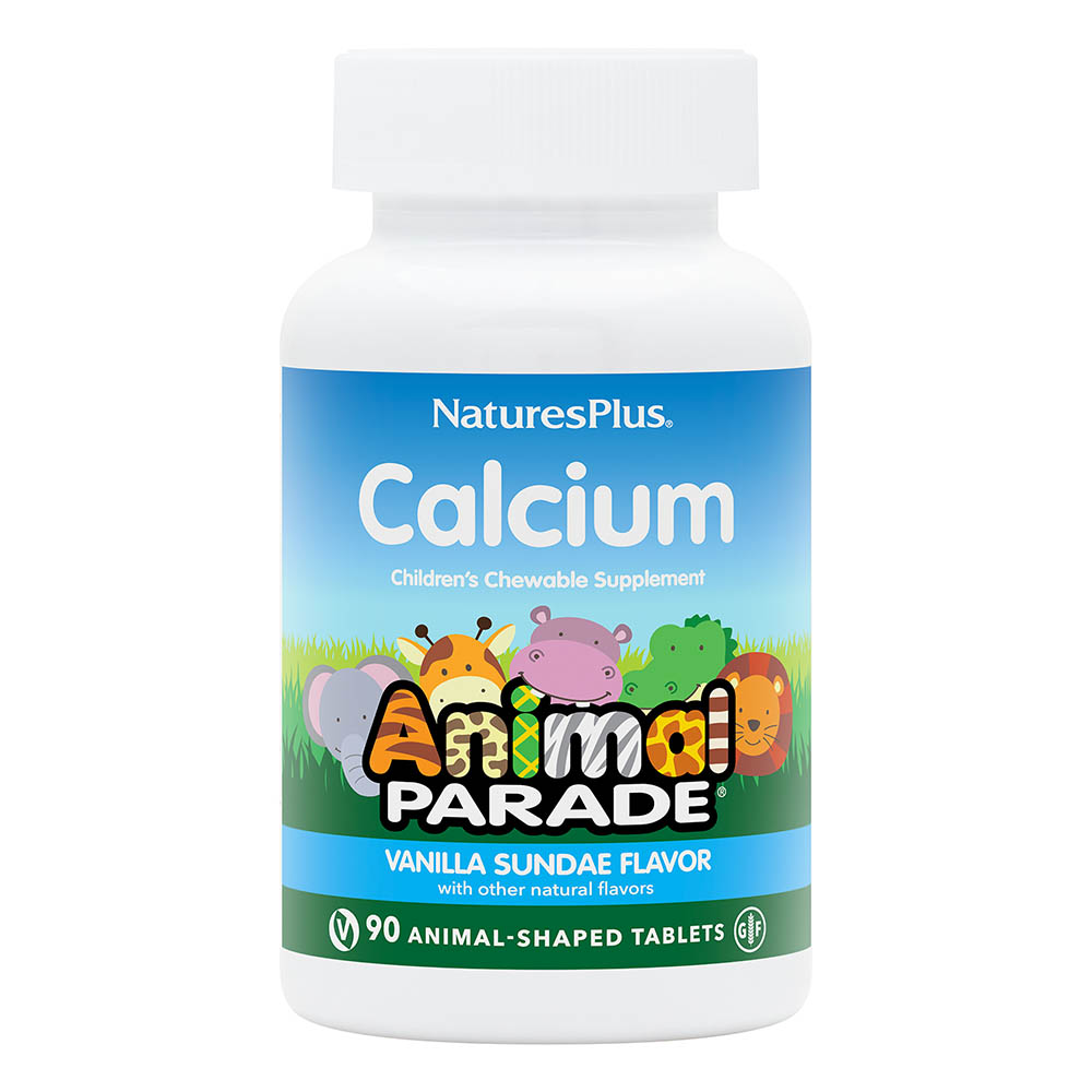 Natures Plus Animal Parade Children's Chewable Calcium 90 Tablets