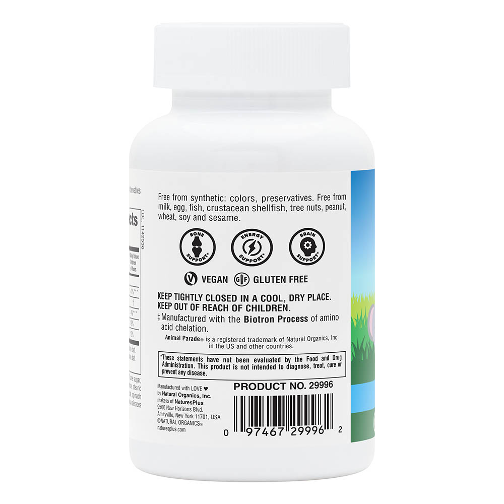 Natures Plus Animal Parade Children's Chewable Calcium 90 Tablets