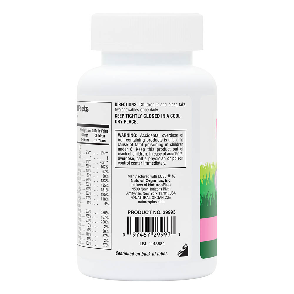 Natures Plus Animal Parade Childrens Chewable Multi Vitamin & Minerals Watermelon 180 Tablets