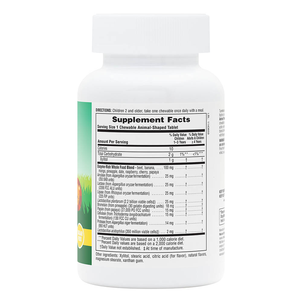 Natures Plus Animal Parade Tummy Zyme Digestive Aid 90's