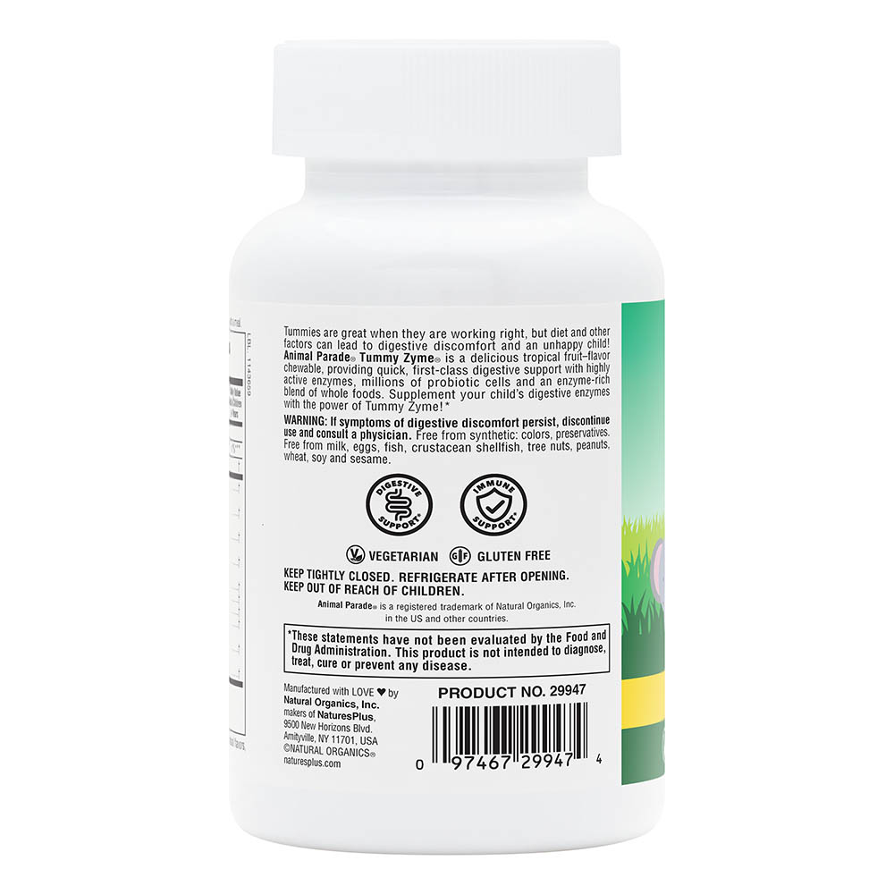 Natures Plus Animal Parade Tummy Zyme Digestive Aid 90's