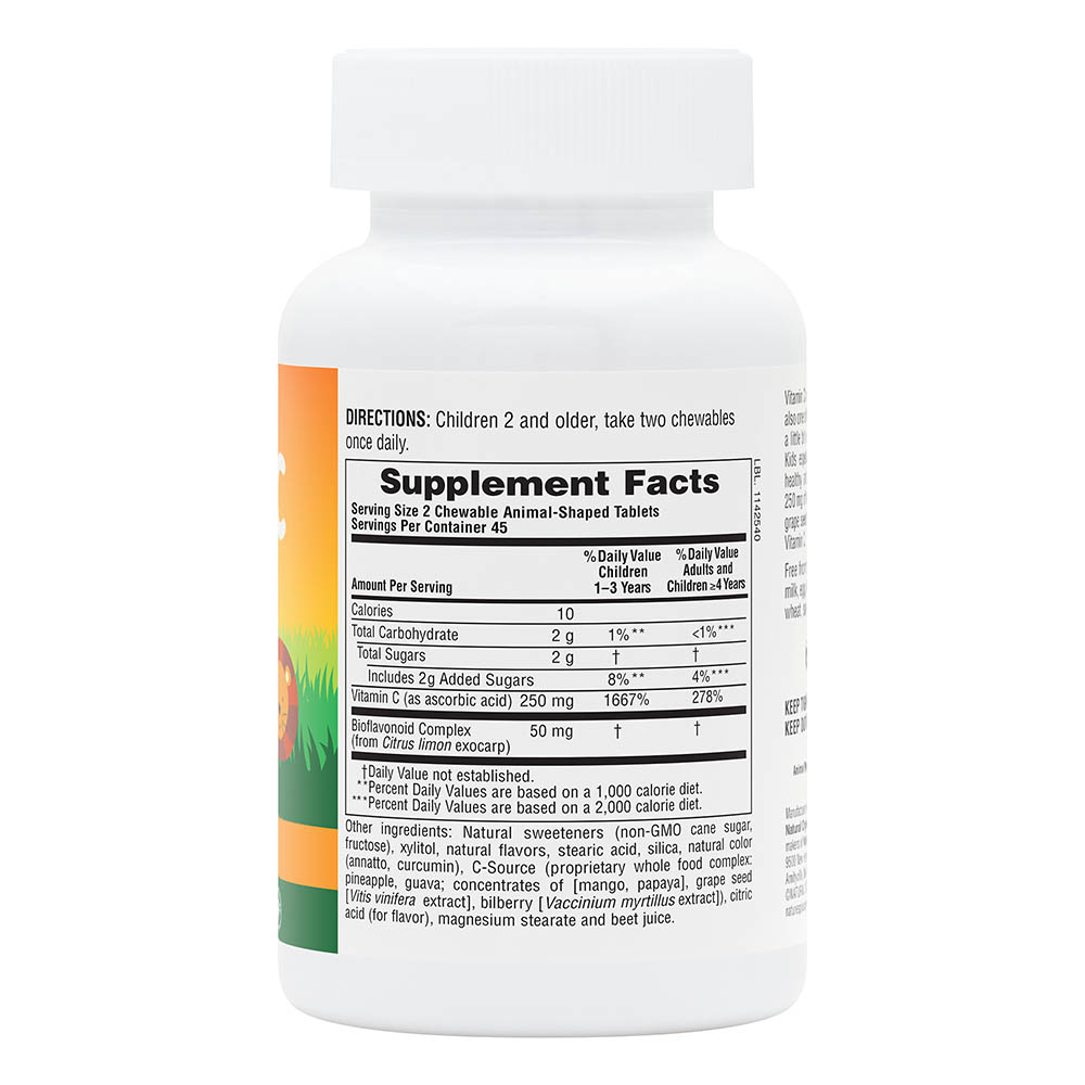 Natures Plus Animal Parade Vitamin C Chewable 90 Tablets