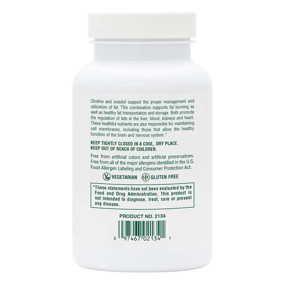 Natures Plus Choline And Inositol 500mg 60 Tablets