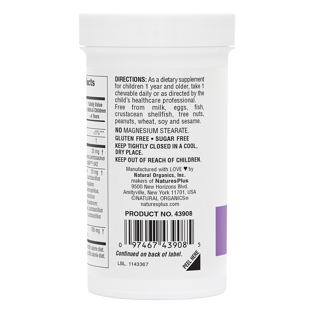 Natures Plus GI Natural Pro.Biotic Kids 7 Billion CFU 30 Chewables