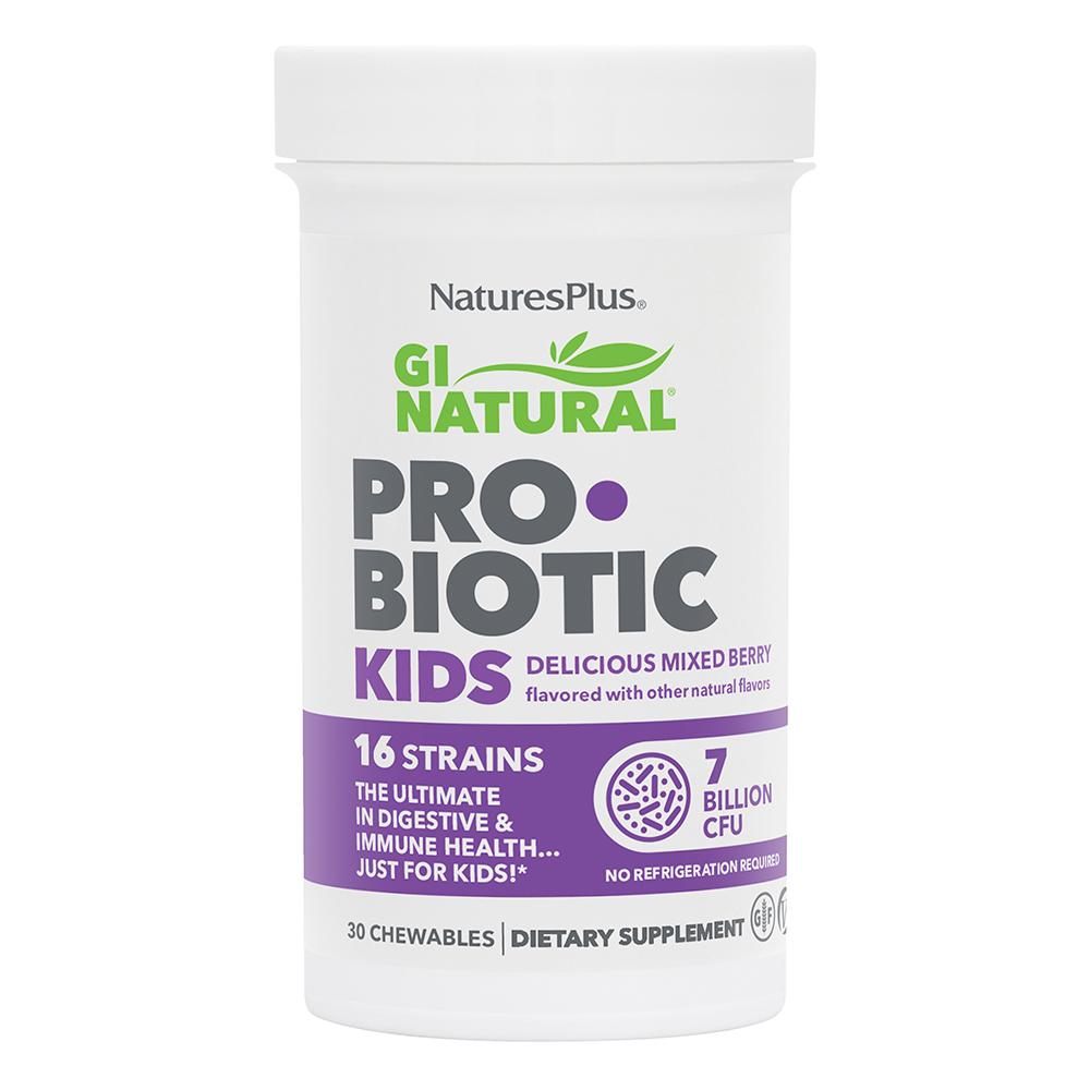 Natures Plus GI Natural Pro.Biotic Kids 7 Billion CFU 30 Chewables