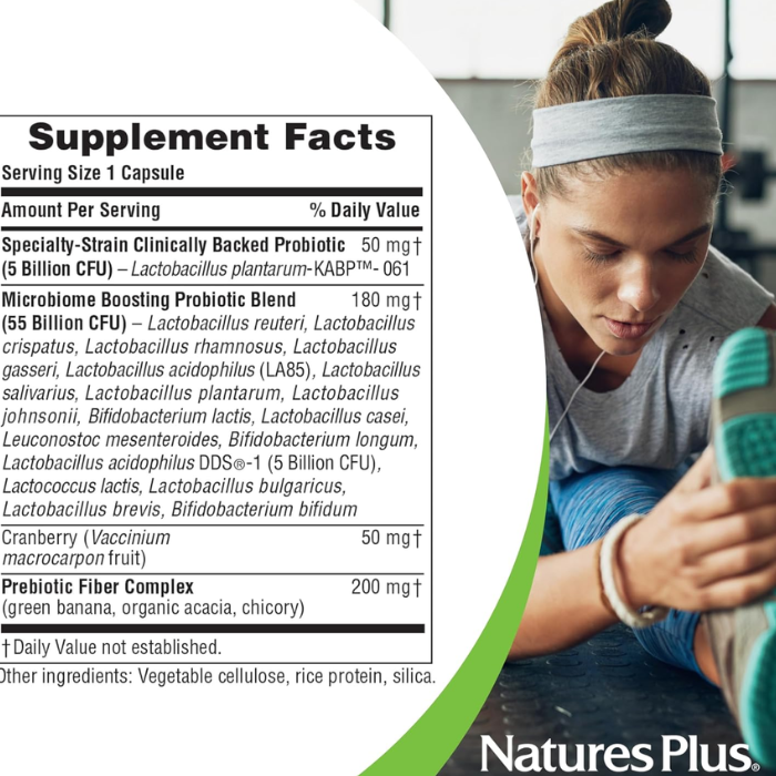 Natures Plus GI Natural Pro Biotic Women 60 Billion CFU 30 Capsules