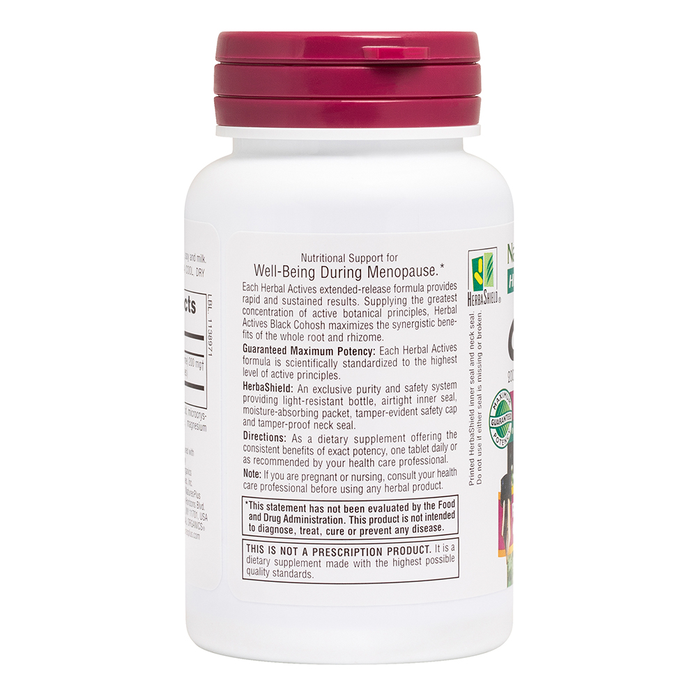 Natures Plus Herbal Actives Black Cohosh Extended Release 30's