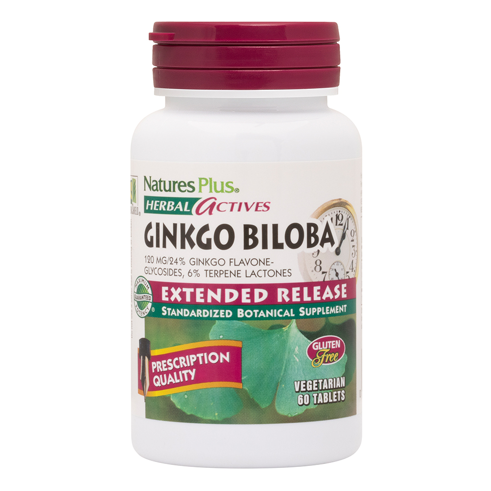 مكمل غذائي Herbal Actives عدد 60 كبسولة Ginkgo Biloba من ناتشرز بلاس