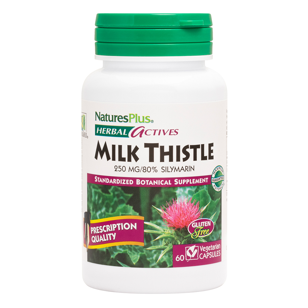 Natures Plus Herbal Actives Milk Thistle 250mg 60's