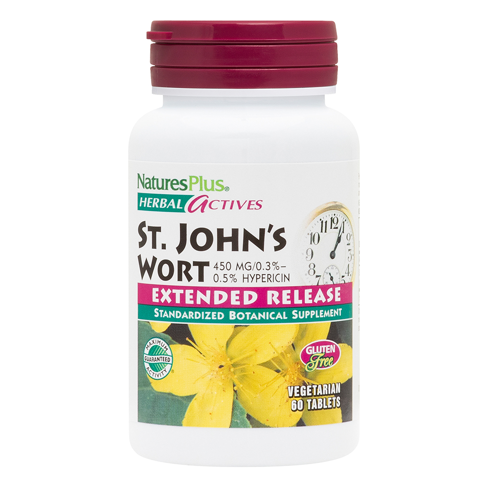 Natures Plus Herbal Actives St. Johns Wort 450 mg Hypericin 60's